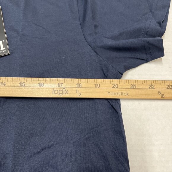 Diesel TShirt Mens L T Diegor K47 Midnight Blue Logo Short Sleeve Casual - Picture 10 of 10